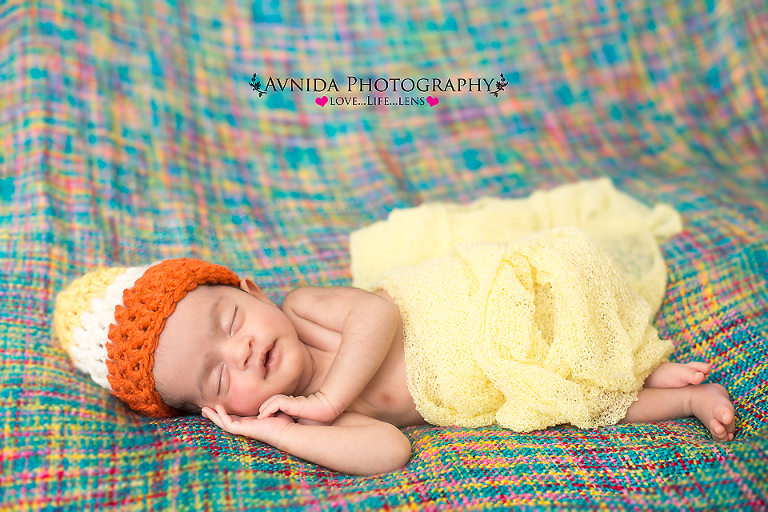 Newborn Photography Dallas - The colorful sleeper