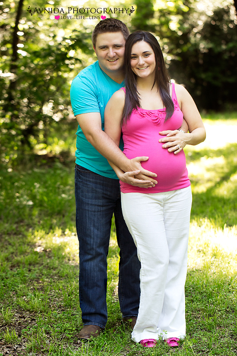 Maternity belly  and parents shot