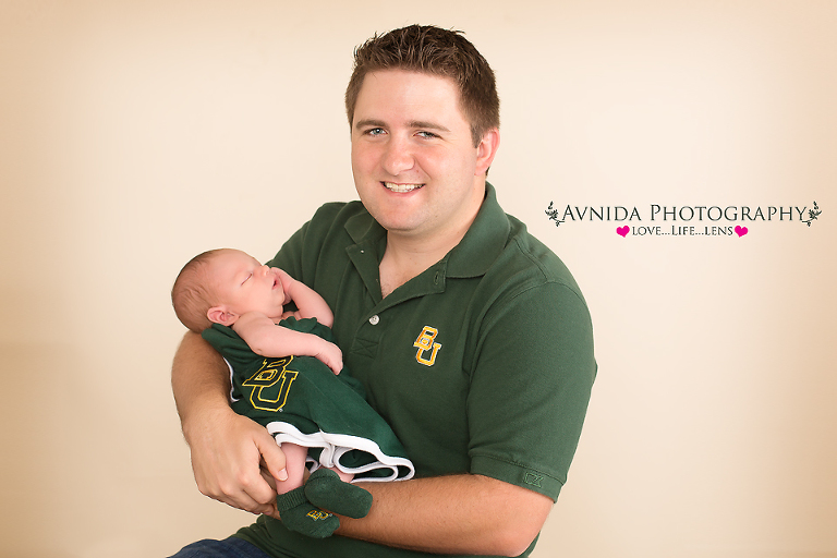 Caden with Dad for his Newborn Baby Photography Mahwah New Jersey session