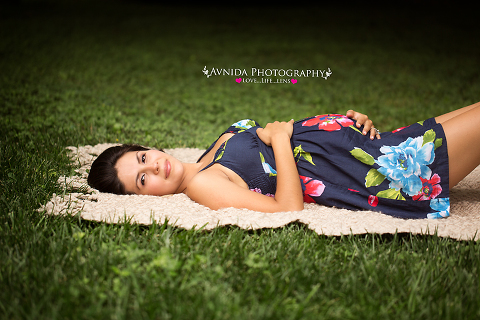 maternity photography millburn New Jersey - mom lying down