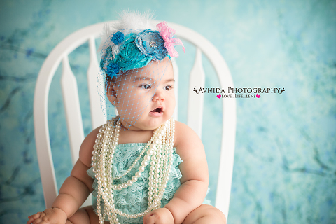 Stylzed Studio Children Photography NJ Bridgewater in blue veil