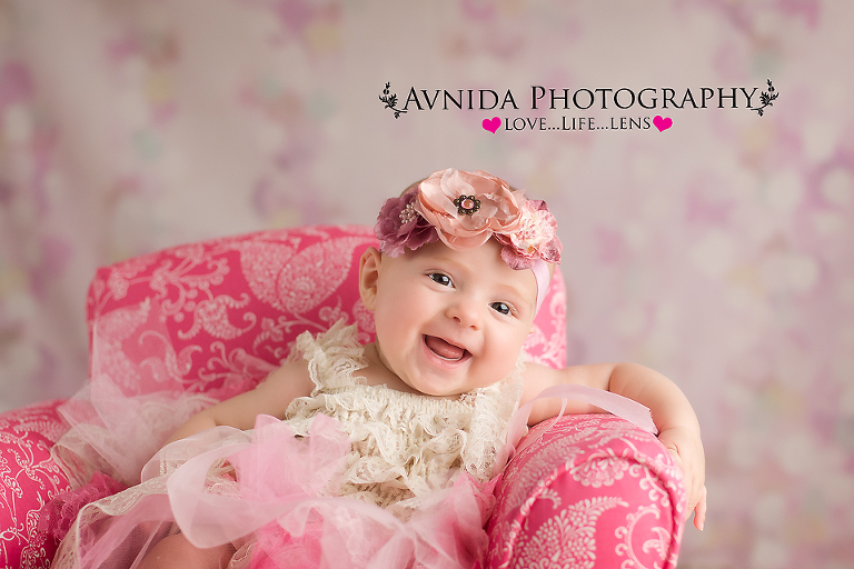 Smiling for the photographer for Baby Photography princeton NJ