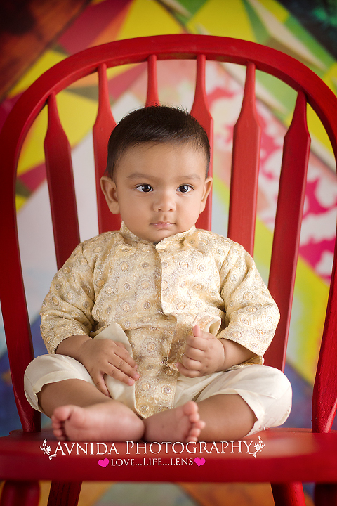 Dallas Baby Photography 6 months session indian dress