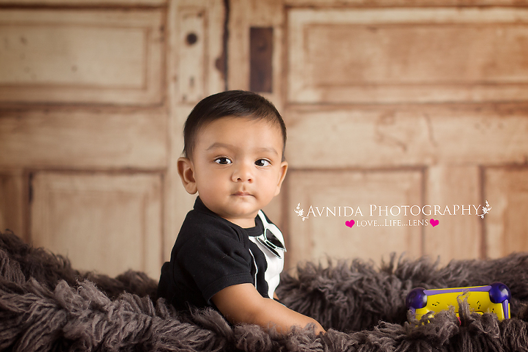 Dallas Baby Photography with door backdrop