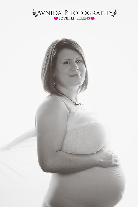Mom is happy with her basking ridge new jersey maternity photography