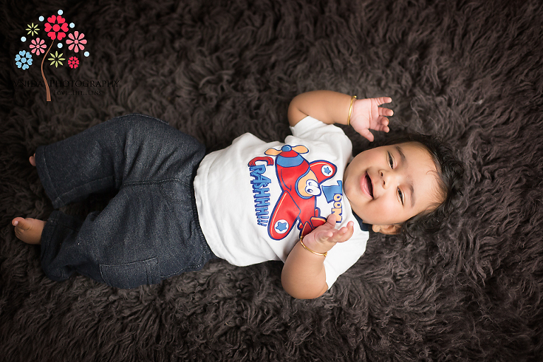 eshaan says it tickles for his millburn baby photography new jersey session