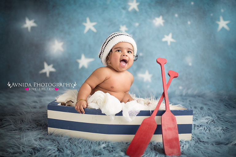 Baby photography little sailor