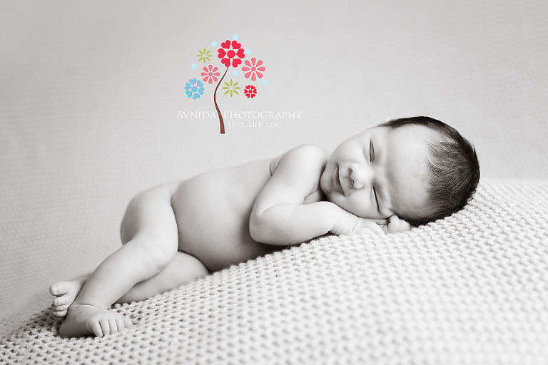 newborn photography dallas, xavier sleeping, black and white
