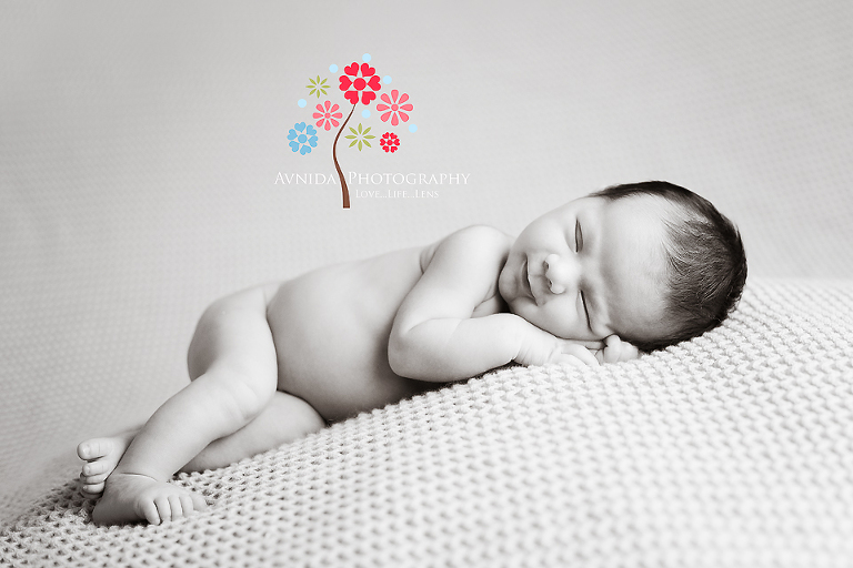 xavier sleeping, black and white for his Tewksbury Newborn Photography New Jersey