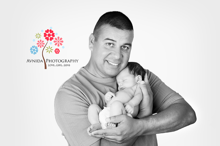 With dad for his Flemington Newborn Photography New Jersey