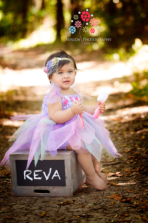Reva in the garden in her Baby First Year Photography NJ