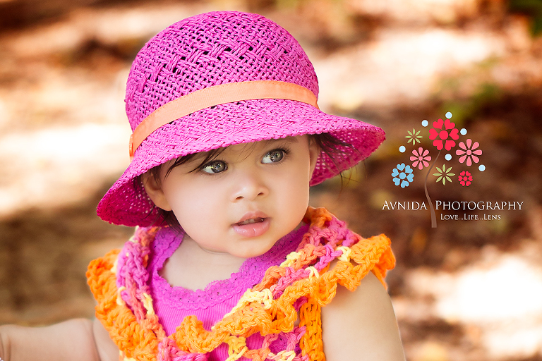 Reva in a pretty pink hat in her Baby First Year Photography NJ