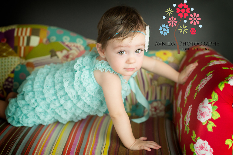 baby photography dallas tx - on the sofa