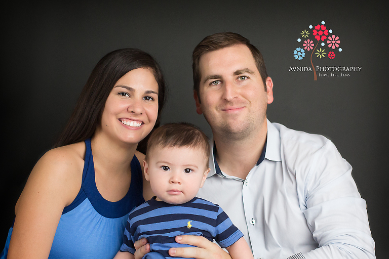 with mom and dad for his Somerville Baby Photography New Jersey