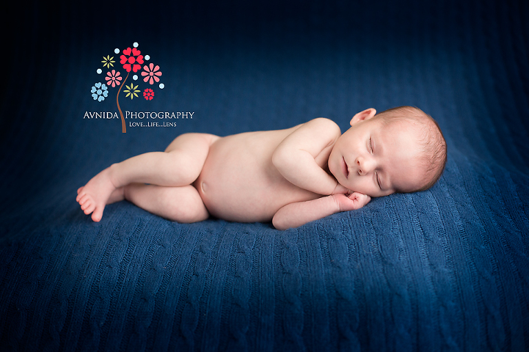 Beautiful in Blue - photos by Princeton Newborn Photographer New Jersey