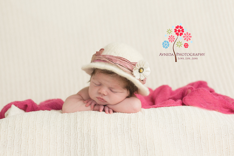 Plainsboro New Jersey Newborn Photography - pretty in the hat