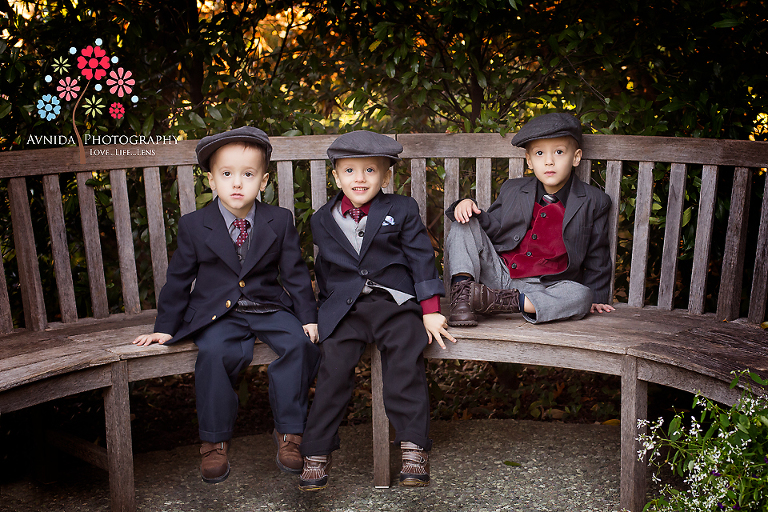 rat pack sitting down for their family photography chatham new jersey