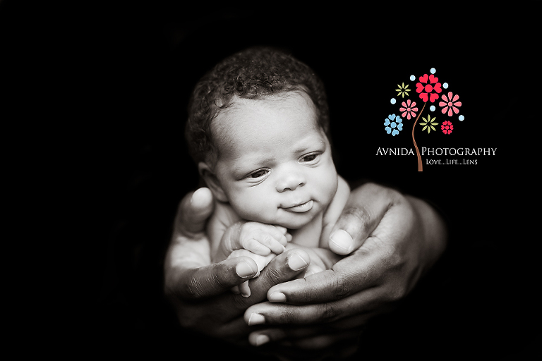 Annalise in B&W for Newborn Photography Princeton NJ