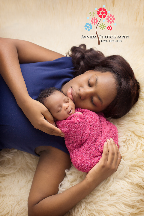 With mom for her Newborn Photography Edison NJ
