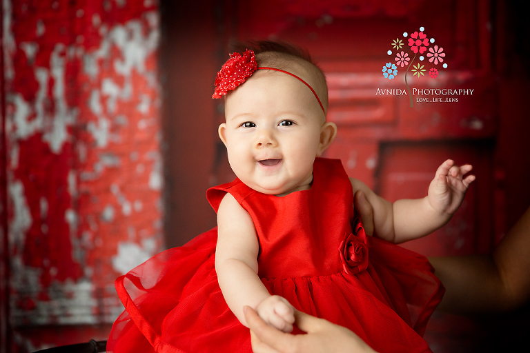 a princess dressed in red for family holiday pictures dallas tx