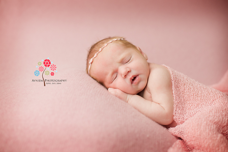 newborn baby photography pictures dallas of Reagen princess sleeping peacefully