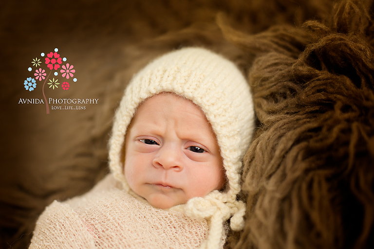 Newborn Photographer Morristown NJ - the cutest expression