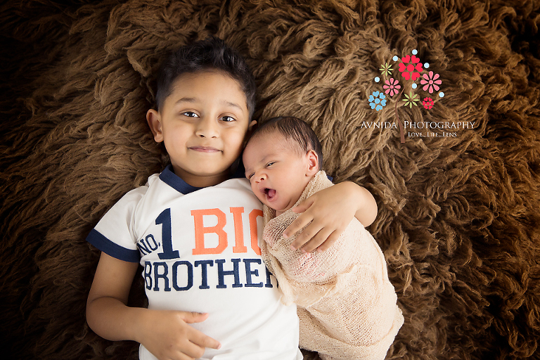 Basking Ridge Newborn Photography NJ Baby with brother