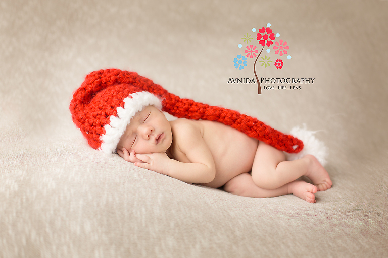 Bridgewater Baby Basking Ridge Newborn Photographer NJ  beautiful in red