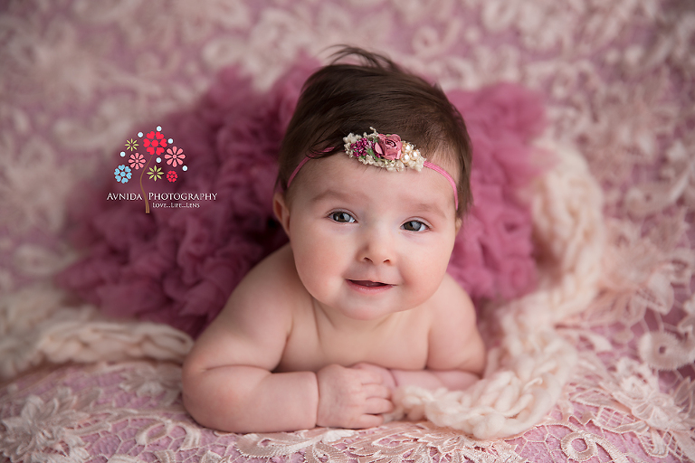 Baby Photography Basking Ridge NJ - Look at that expression, isn't she just beautiful