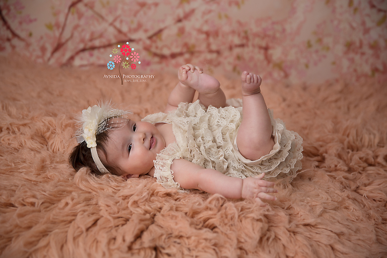 Baby Photography Basking Ridge NJ - Someone decided to act silly towards the end of the session and we loved it