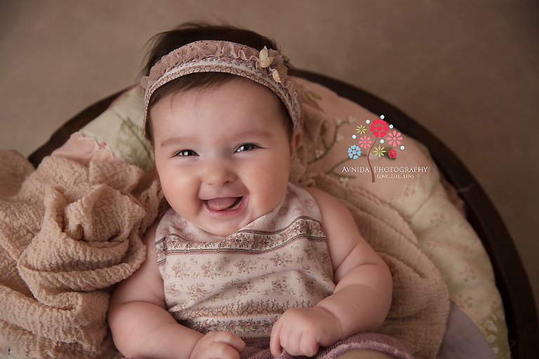 Baby Photography Basking Ridge NJ - That's how this started, with a crackling laugh