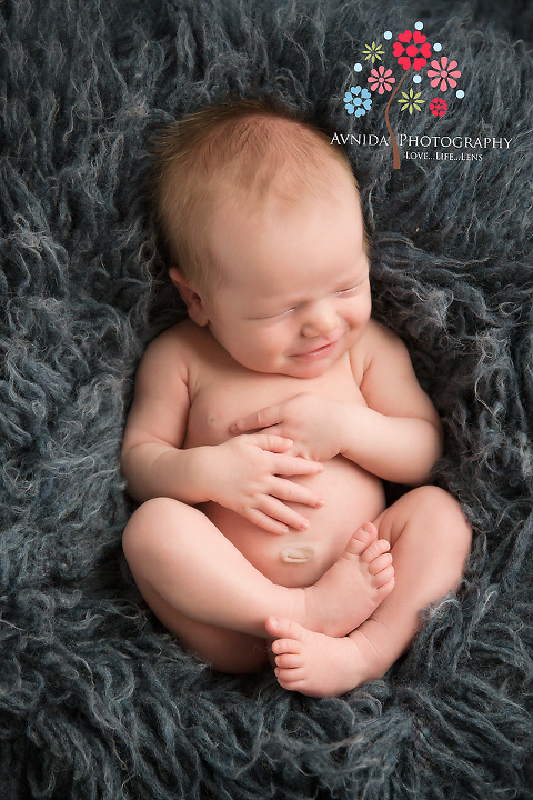 newborn photography basking ridge nj smiling baby