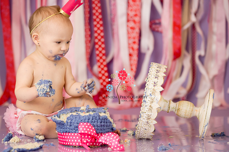 Cherry Hill Cake Smash Photography Moorestown New Jersey - Houston, the cake is down