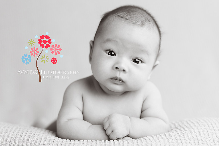 Warren 3-month Baby Photography Martinsville New Jersey - Dylan in a pensive mood