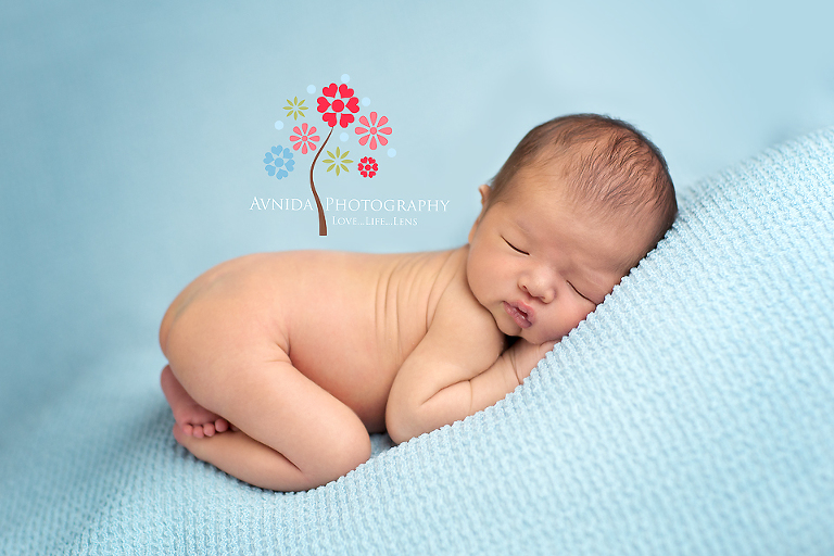 Chester Newborn Photography Mendham New Jersey - Handsome in Blue
