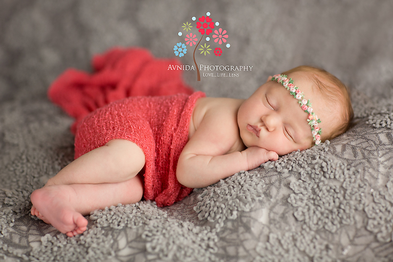 Newborn Photography Clinton New Jersey- charming in red