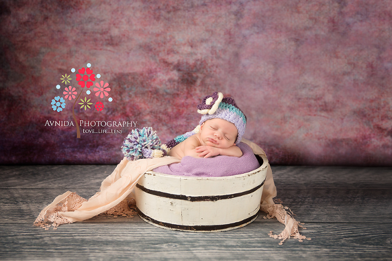 Bernards Newborn Photography Lyons New Jersey in the basket