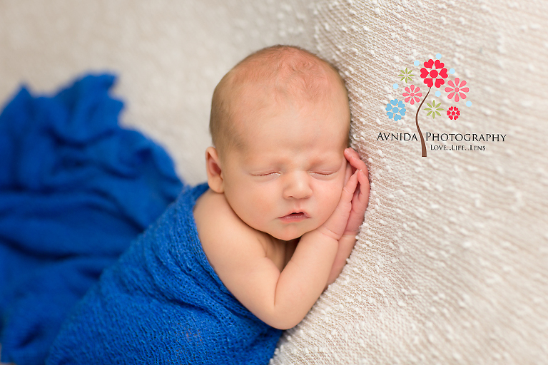 Newborn Photography Bedminster Township NJ - dashing in blue