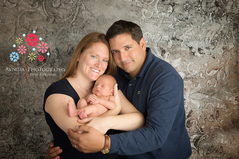 Newborn Photography Bedminster Township NJ with mom and dad