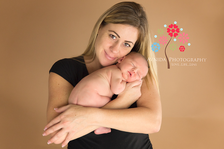 Basking Ridge Bernards NJ newborn photographer- baby with mommy