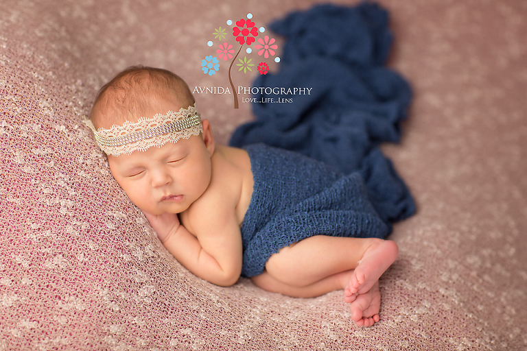 Bridgewater NJ Newborn Photographer: Baby Samantha, beautiful in blue