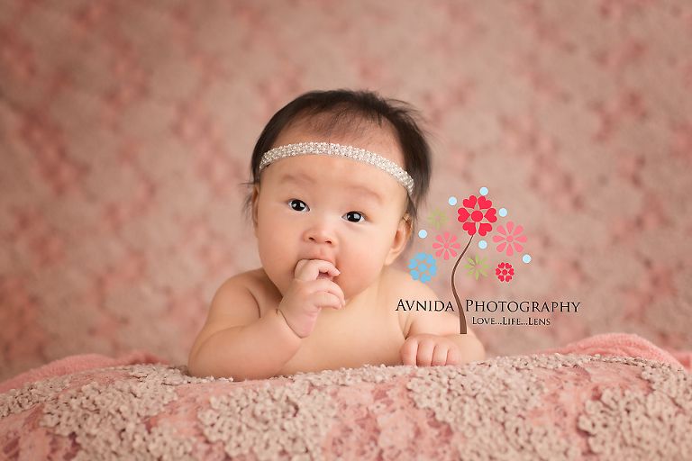 3 month baby pictures Basking Ridge NJ thinking