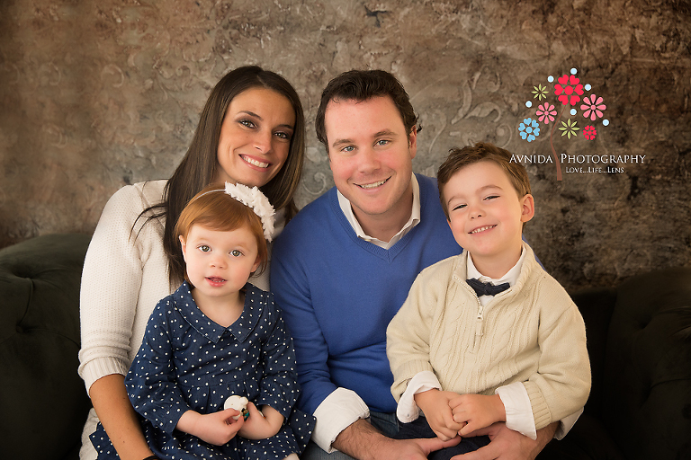 The family for their Holiday Family Pictures Alpine NJ