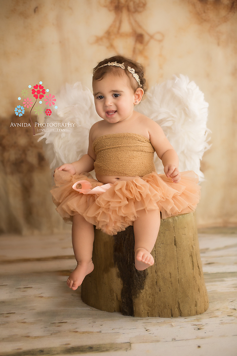 Cake Smash Photography Millburn New Jersey -the angel is about to take flight