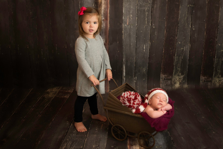 Newborn Photography Long Hill NJ With my sister