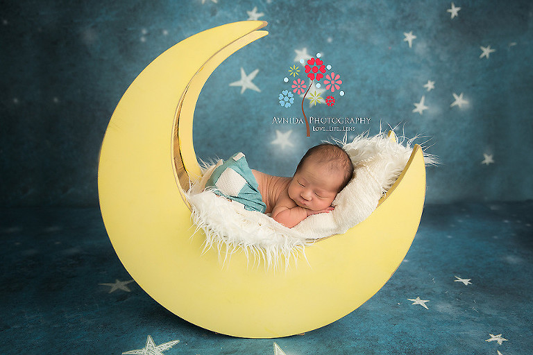 Newborn Photography West Orange NJ - on the moon