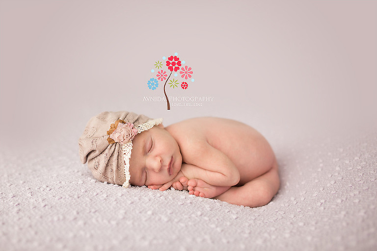 Baby Nora-Belleville NJ newborn photography in Light Lavender