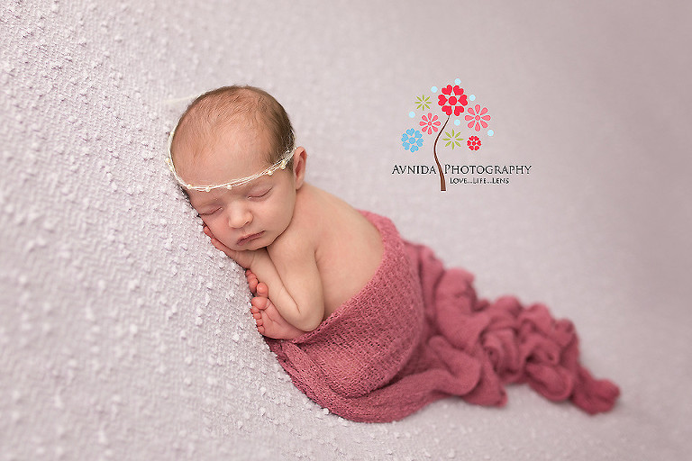 Baby Nora-Belleville NJ newborn photography wearing a crown