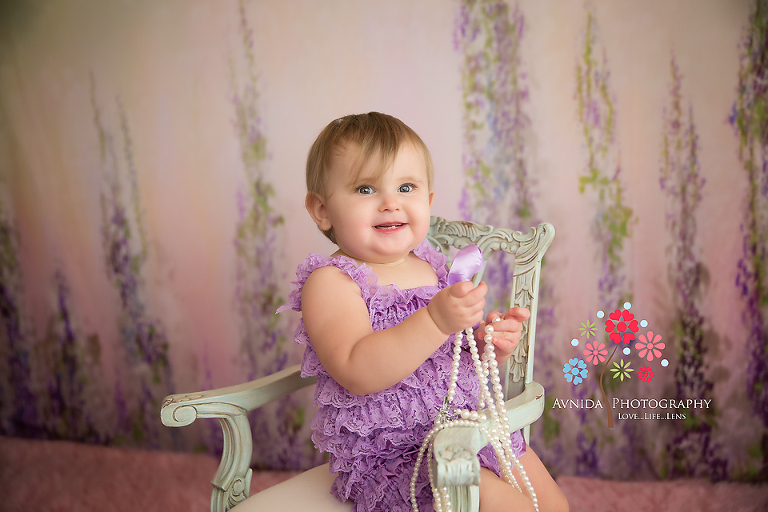 Beautiful smiling baby - Metuchen NJ cake smash photographer