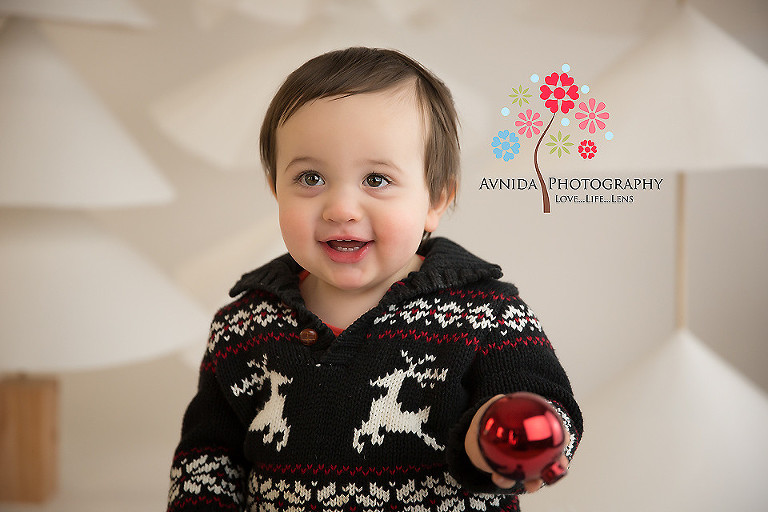 Basking Ridge NJ family photographer - snow and a christmas tree